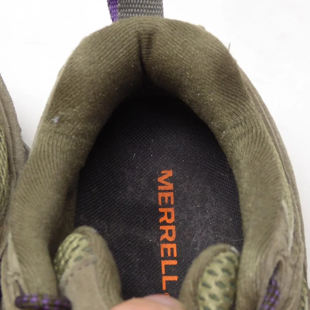 Merrell Womens Hiking Shoes Olive Green Moab 2 Vent Low Top 8.5